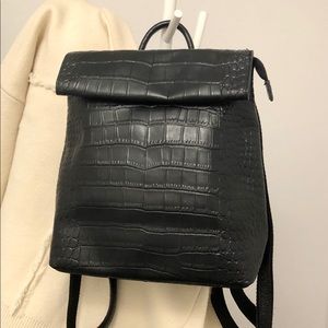 Cow leather backpack